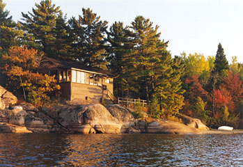 Ginger's Cabin: View from Water