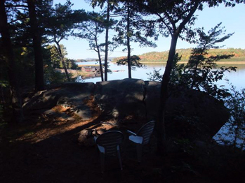 Rusty's Cabin: View of lake